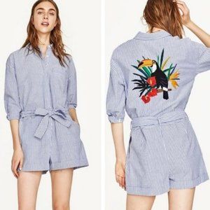 Toucan 3/4 sleeve jumpshorts by Zara Basics Collection (S)